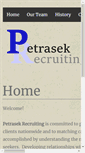 Mobile Screenshot of petrasekrecruiting.com